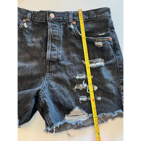 Free People We the Free Lasso Denim Shorts Washed Black Women's Size 29 - Picture 5 of 6